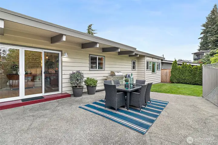 Expansive patio designed for effortless indoor-outdoor entertaining.