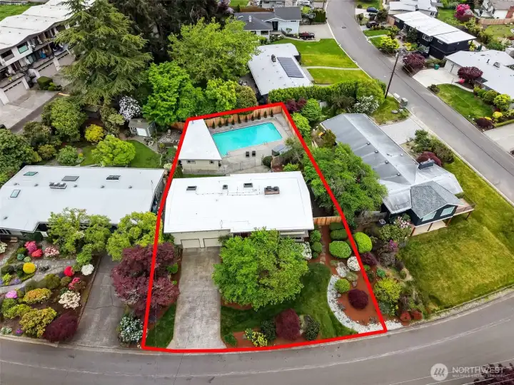 Rare opportunity combining views, detached studio, pool, and flexible living in Normandy Park.