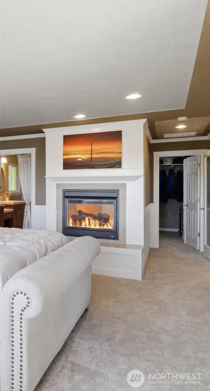Primary Double-sided Fireplace