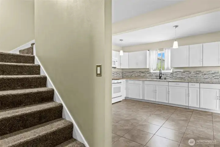 Stairs to upper level