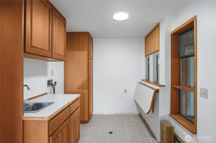 Lower Level Laundry Area - there is another Room off this Area that could be a Great Office