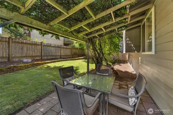 Patio area for easy outdoor living