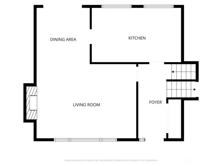 Main floor - Living room, dining kitchen and of course the entry way
