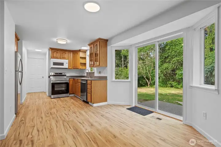 Kitchen and eating nook