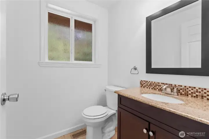 Downstairs powder bathroom
