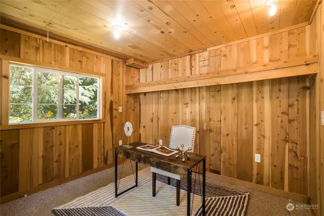 Cedar lined, and just darling! Home office, guest space, etc.