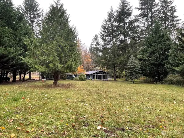 farther back view of front yard