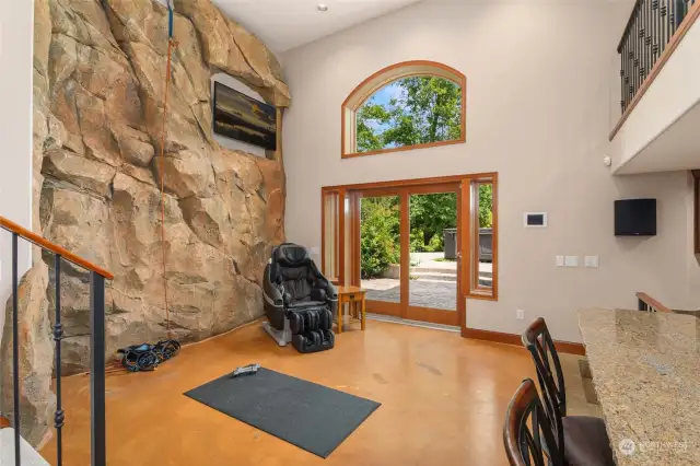 Rock Climbing Wall in Entertainment Wing