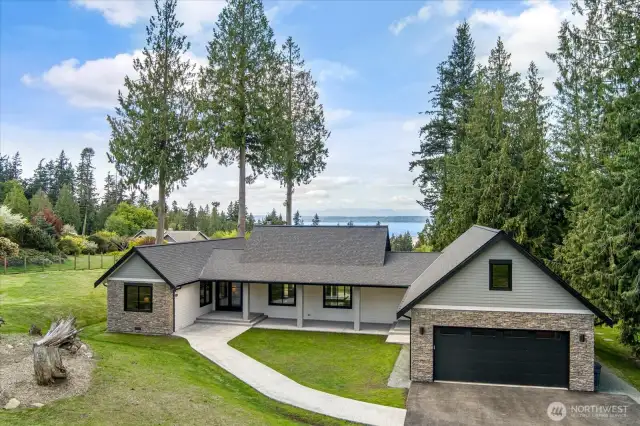 New Construction over-looking Cultus Bay with views of The Olympics!