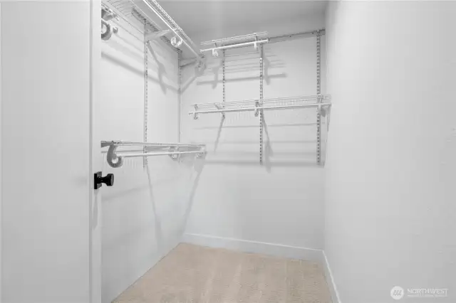 Roomy closets!