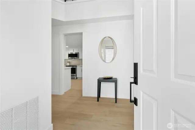 So inviting, bright and cheerful foyer...