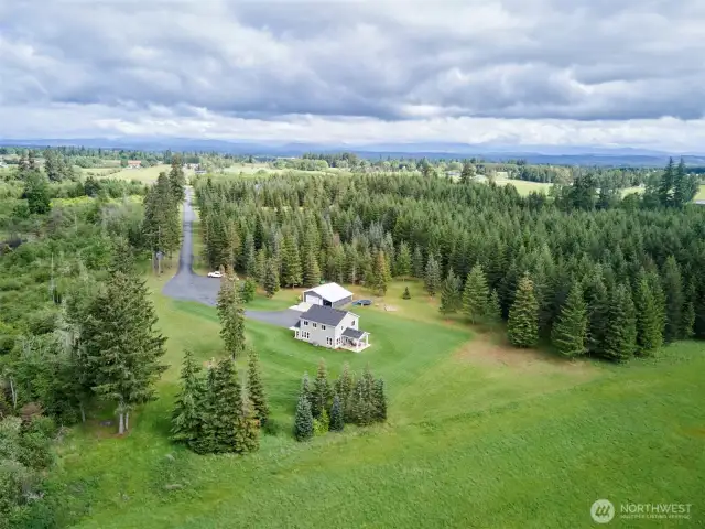 Aerial View looking East