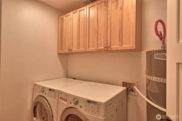 Main floor laundry with washer and dryer