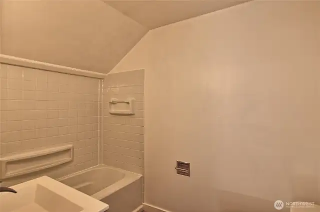 Upstairs full bath, remodeled