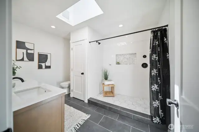 Primary ensuite is generously sized with a great flow.