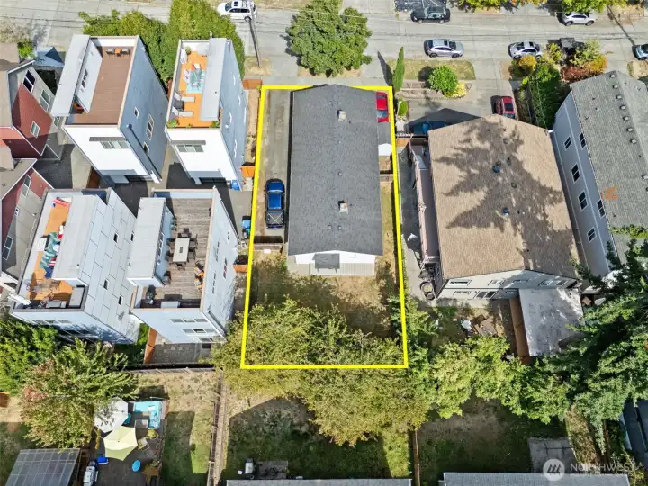 Keep as a duplex or build something new! Plenty of opportunity!