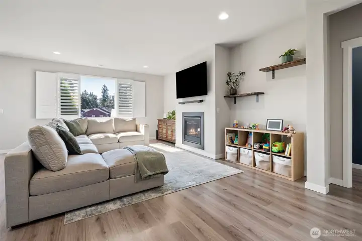 open concept living room