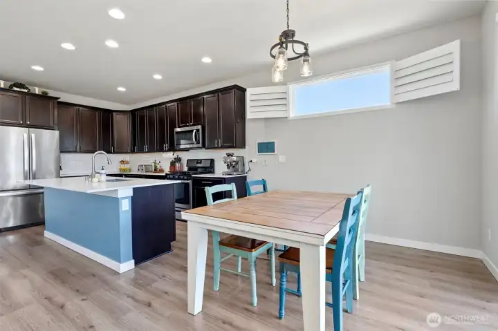 Dinning space off kitchen