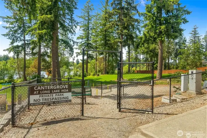 Cantergrove Community Private Park, gated access with code