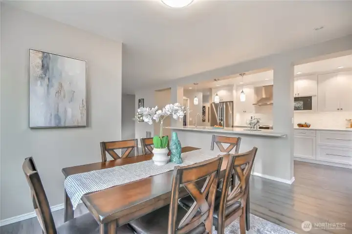 Bar or dining table seating.