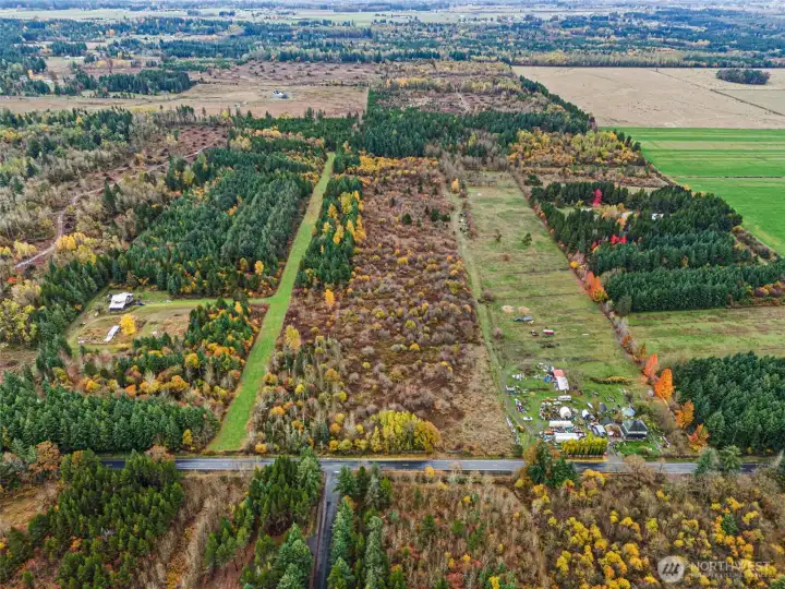 View from north end of property. Oyler Road is along northern boundary.