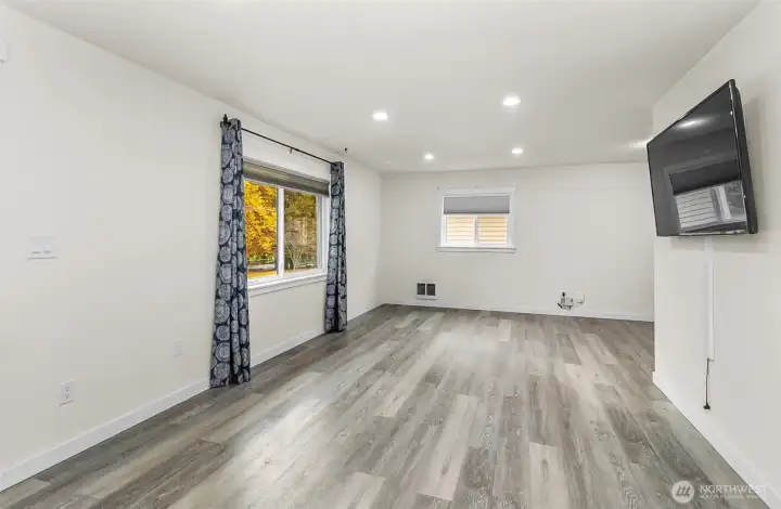 From the front door shows how much room you have in the living area