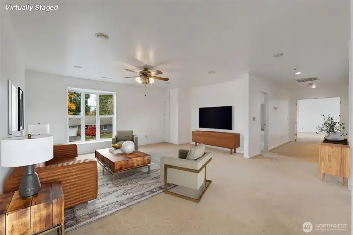 Upstairs rec room area