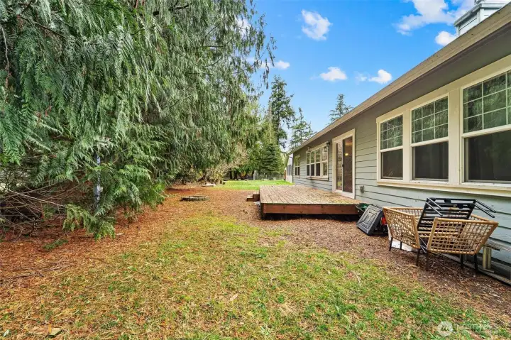 Unit A - Backyard with patio area