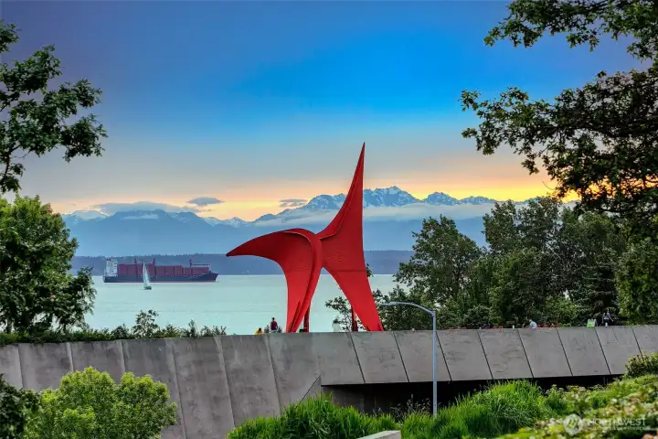 Steps to the SAM sculpture park