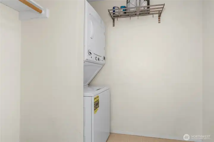 An efficient laundry/utility room for your extras.