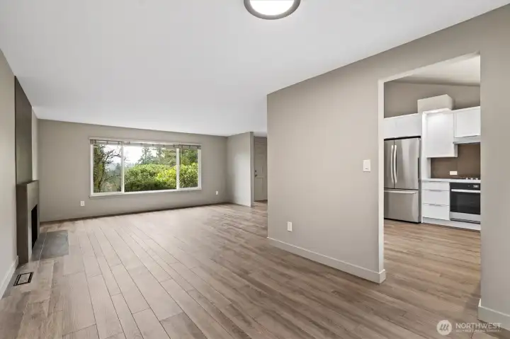 Dining sits off of the updated kitchen.