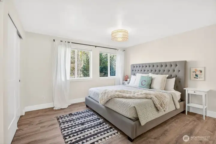 Primary bedroom with attached bath