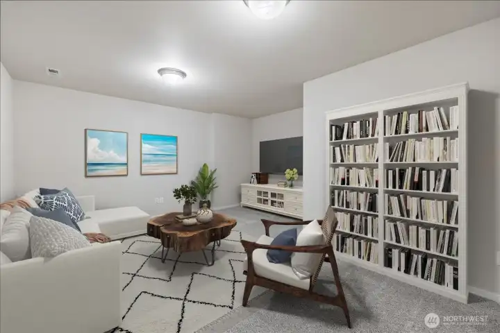 Bonus room digitally staged