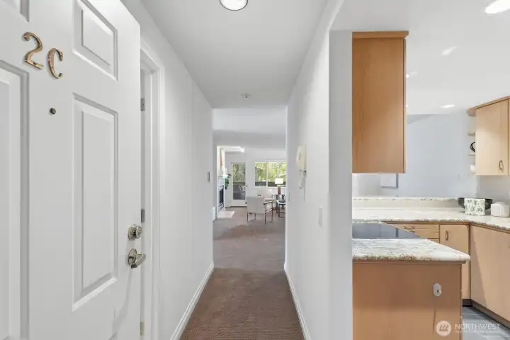 Enter Inviting #2C with Fresh Interior Paint