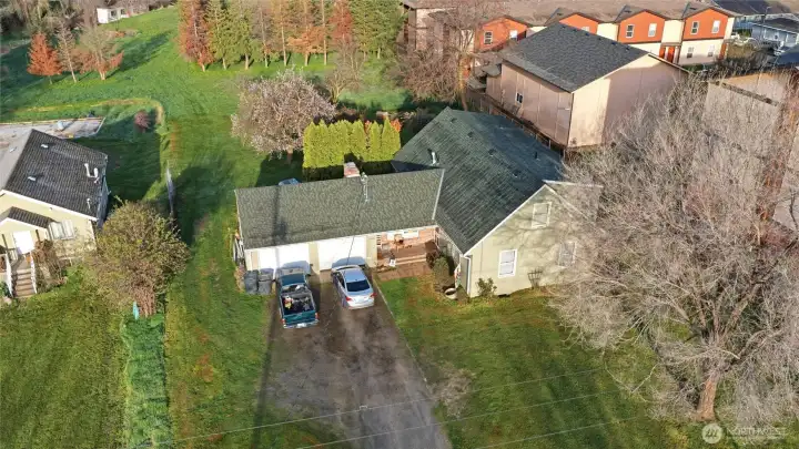 A house with ADU with nearly 2 acres of land