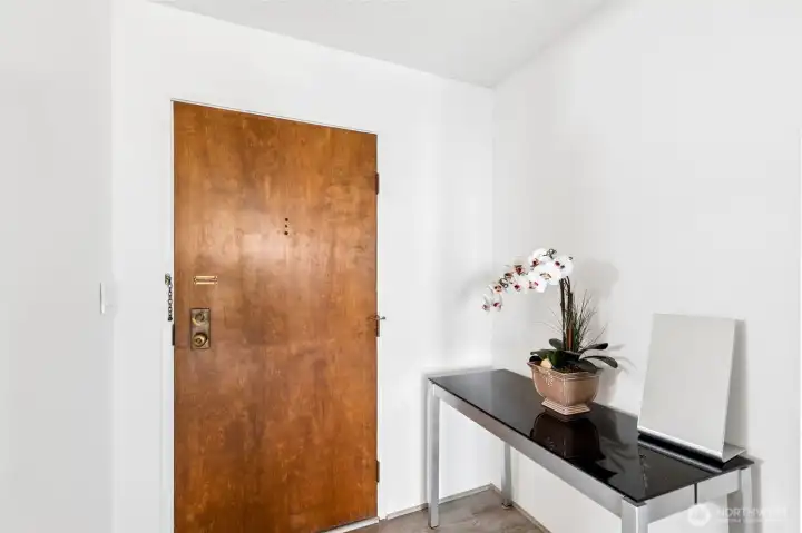 Front entry into the unit.