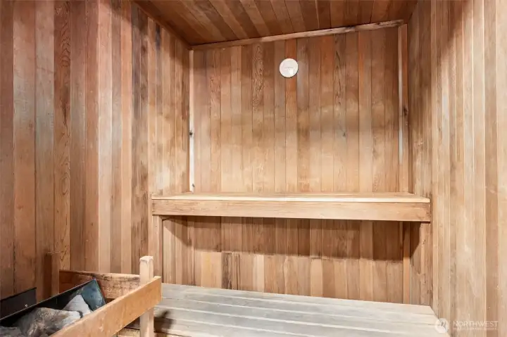 Sauna is always a perfect place after a great workout!