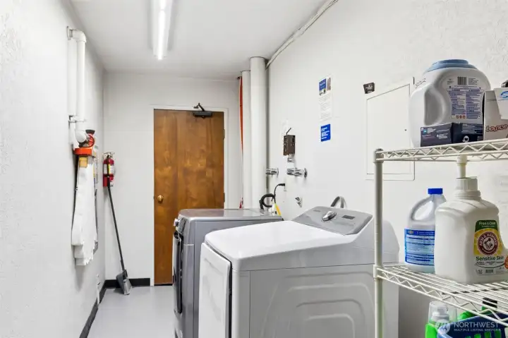 Free laundry facilities for owners- located less than 20 steps from this unit on same level with additional on the 15th floor.