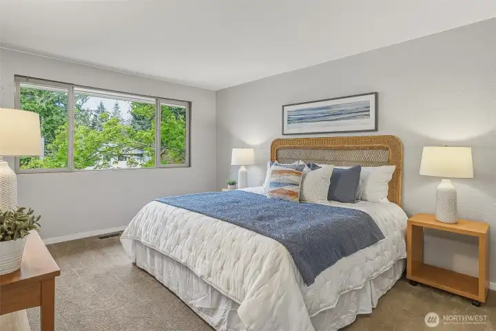 Primary bedroom. New carpets were installed after photos were taken