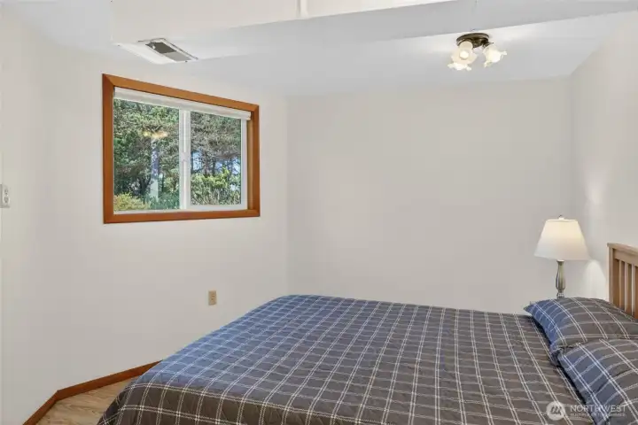 Ground Level flexible space for guests or office area.