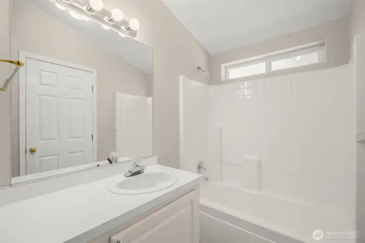 Hallway bathroom