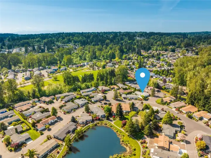 So close to the lake and access trails.