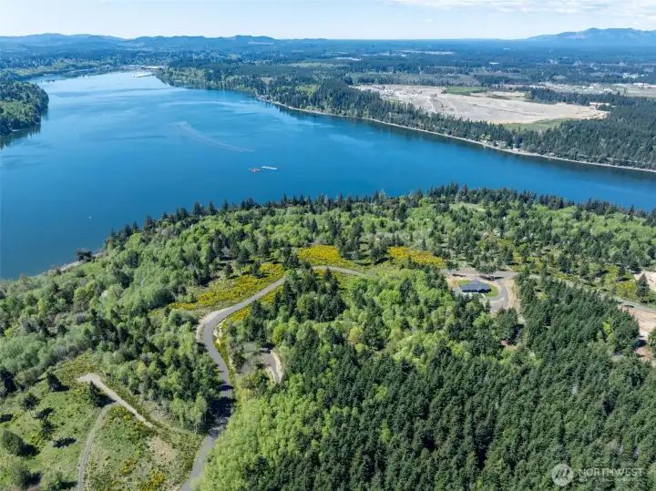 Aerial of the development.