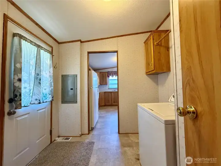 Deck off utility room