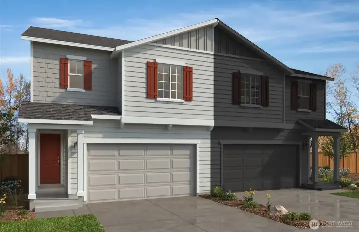 Exterior Rendering. Elevation & Color Schemes may vary