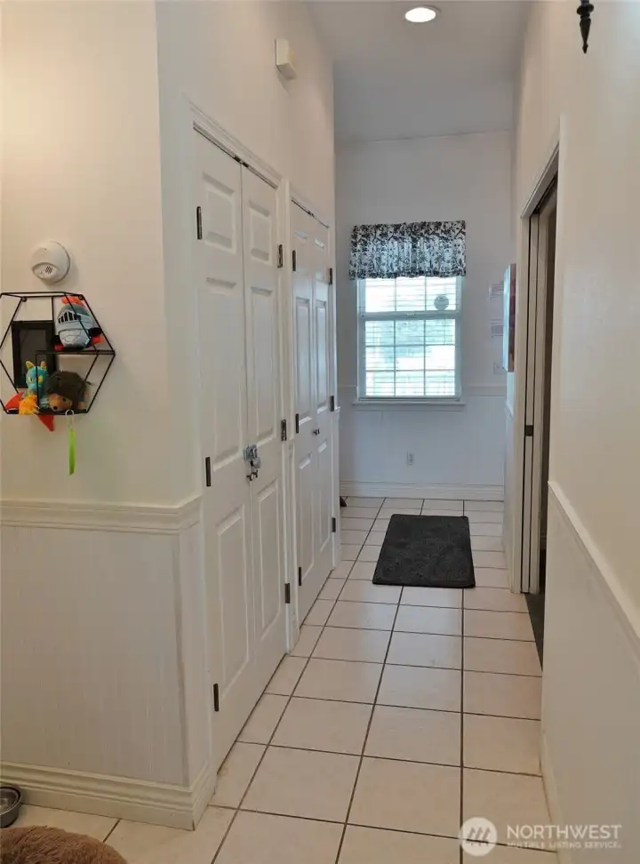 Hallway leading to the Entry and Bedroom/Bathroom. Hallway leading to the Entry and Bedroom/Bathroom.