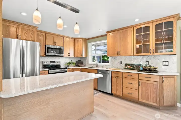 Open concept kitchen