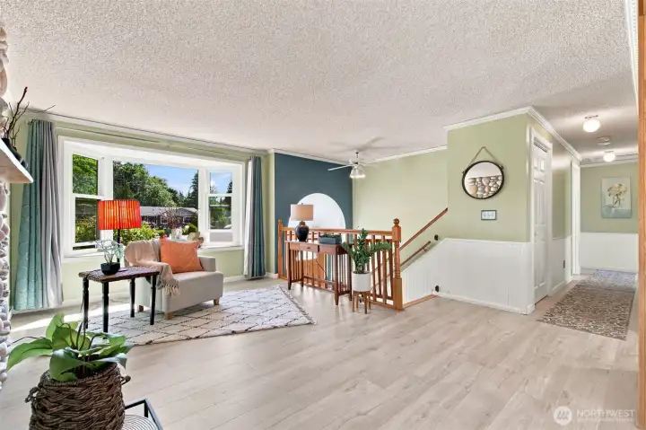 Living Room with Bay window