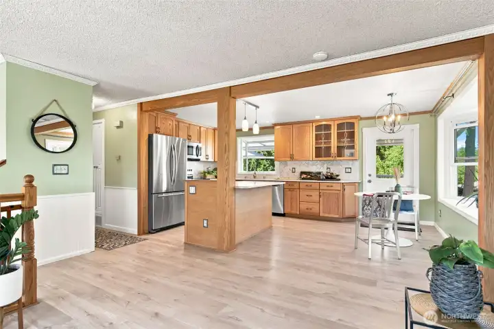 View of Kitchen from Living Room