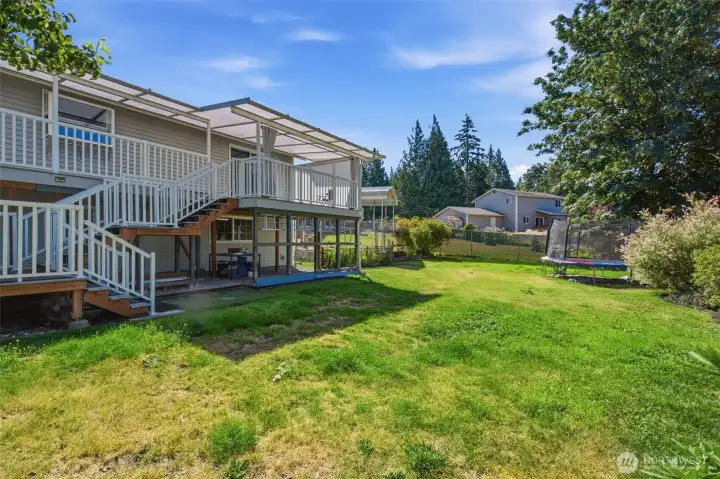 Large backyard